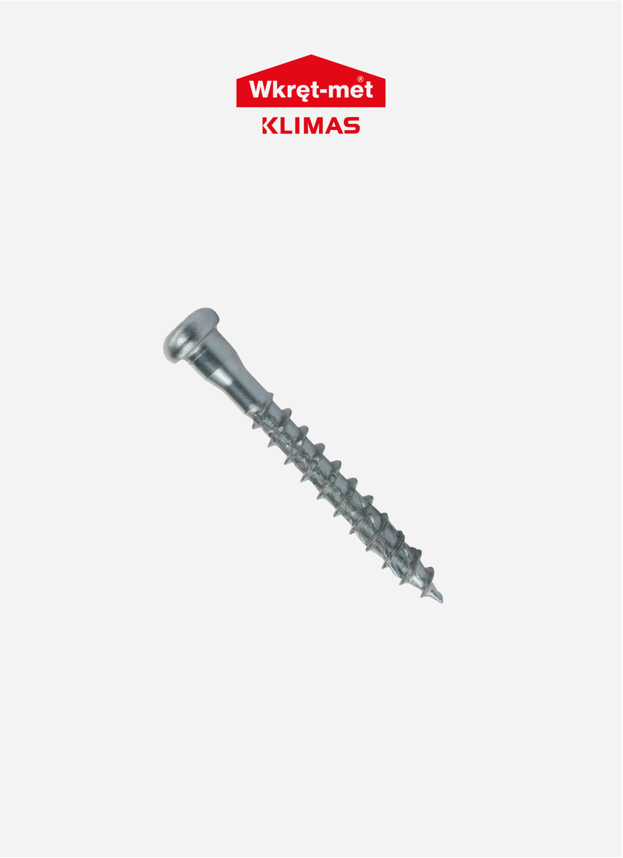 Klimas medsraigčiai pusapvalia galva (kampams ir plokštelėms)